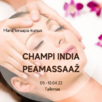 India Champi peamassaaži kursus (Indian Champi Massage - ICM)